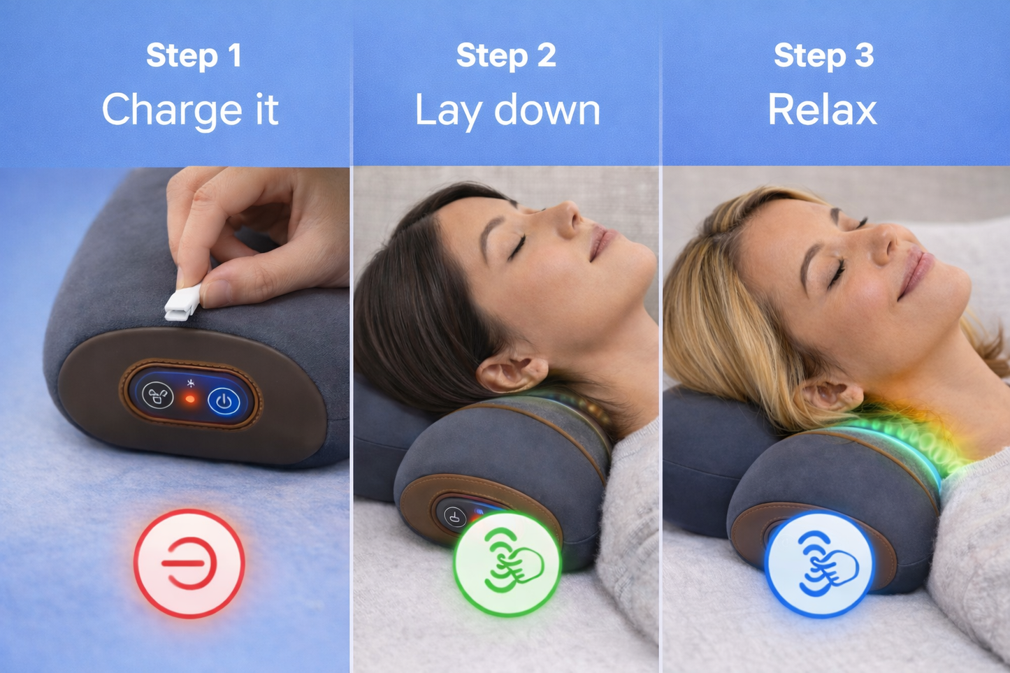 Lumiorae Heated Massage Pillow