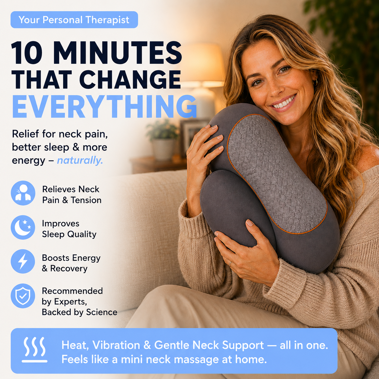 ThermEase™ Lumiorae Heated Massage Pillow
