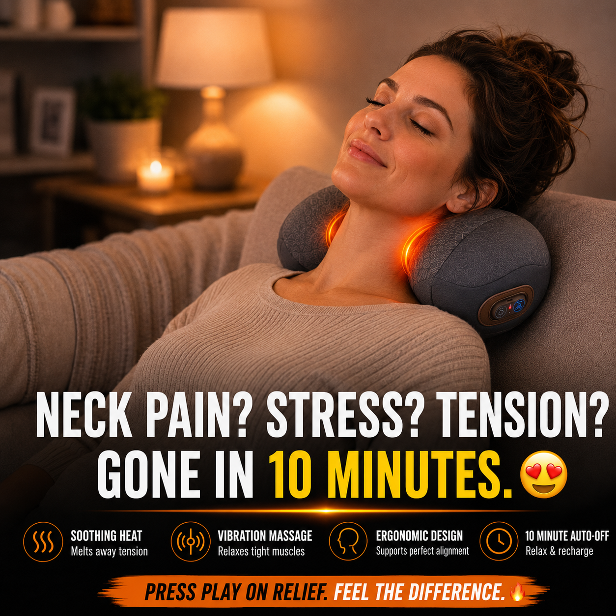 ThermEase™ Lumiorae Heated Massage Pillow